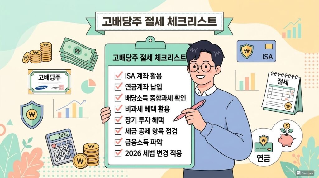 5. 고배당주 투자자 절세 필수 체크리스트 ✅