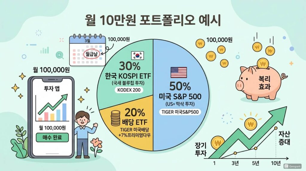 4. 월 10만원 초보자 추천 포트폴리오 3종