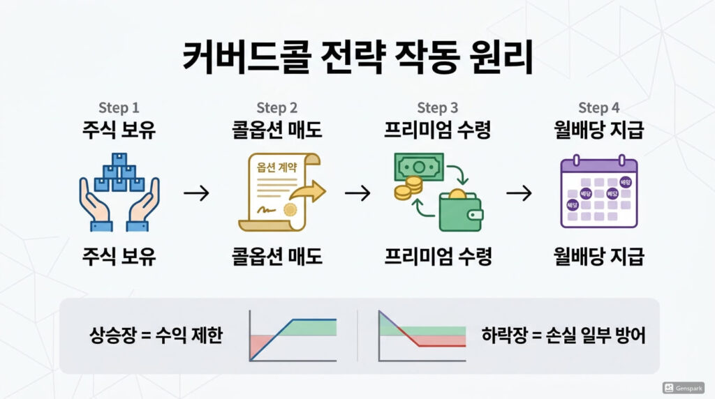 2. 커버드콜 작동 원리 4단계