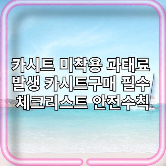 카시트 미착용 과태료 발생 카시트구매 필수 체크리스트 안전수칙